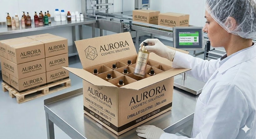 Cajas de productos terminados en logística