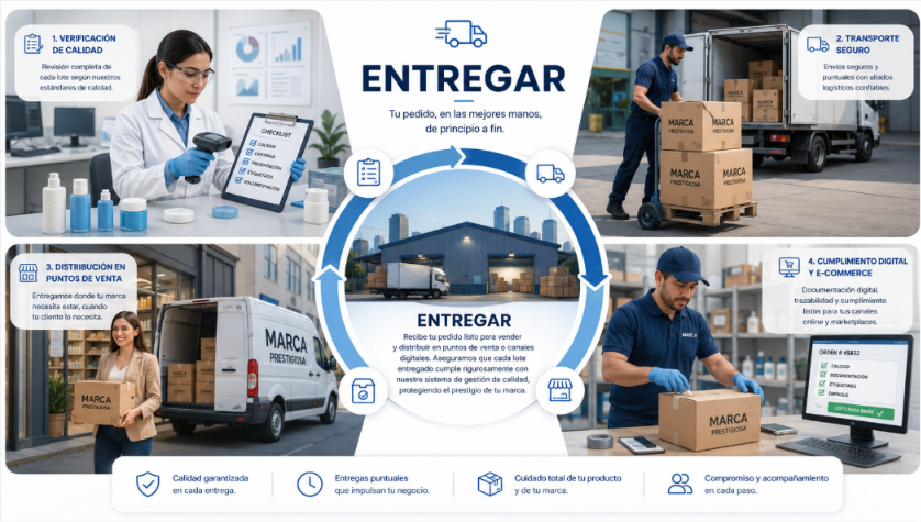 Logística y entrega de productos terminados